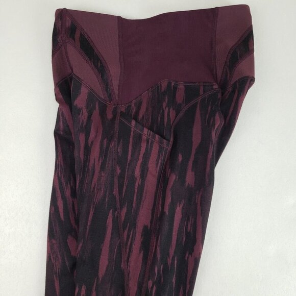 Lululemon Exquisite Crop Leggings Womens 6 NO TAG Painted Bordeaux Active Pant - Picture 7 of 14